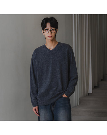 [DE LUXE] 앨빈클로 데일리 재니스 브이넥 니트 DLX1512 (4 COLOR)