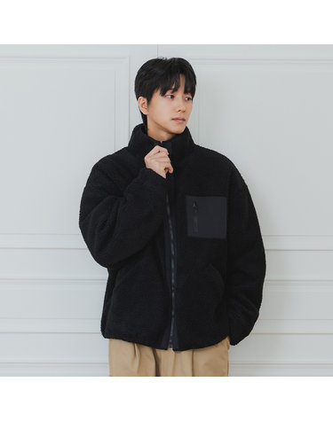 앨빈클로 헤비 웜양털 하이넥 집업 DLX1273 (3 COLOR)