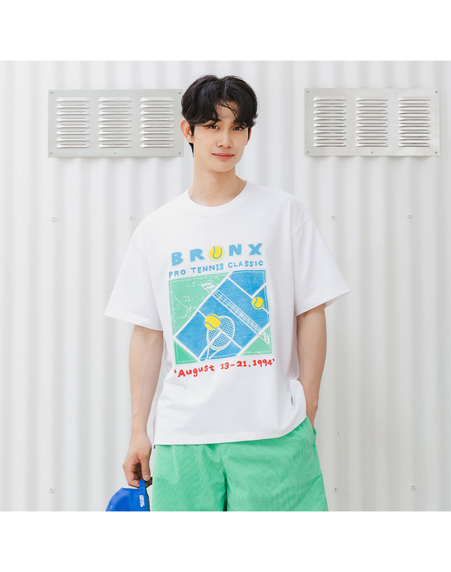 앨빈클로 앨빈클로 BRONX TENNIS 오버핏 반팔티 AST4556 (4 COLOR) 착용컷