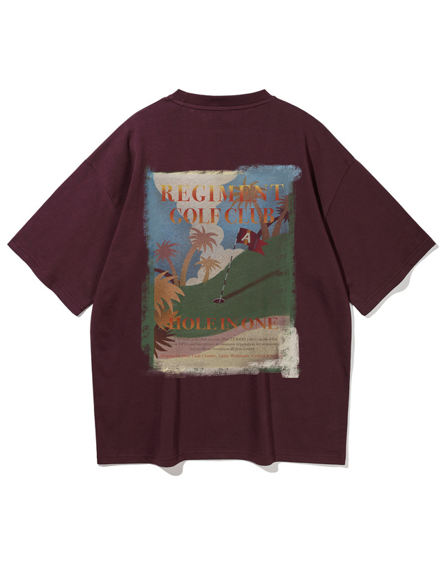 앨빈클로 [피치]앨빈클로 REGIMENT GOLF CLUB 오버핏 반팔티 AST4577 (3 COLOR) 착용컷