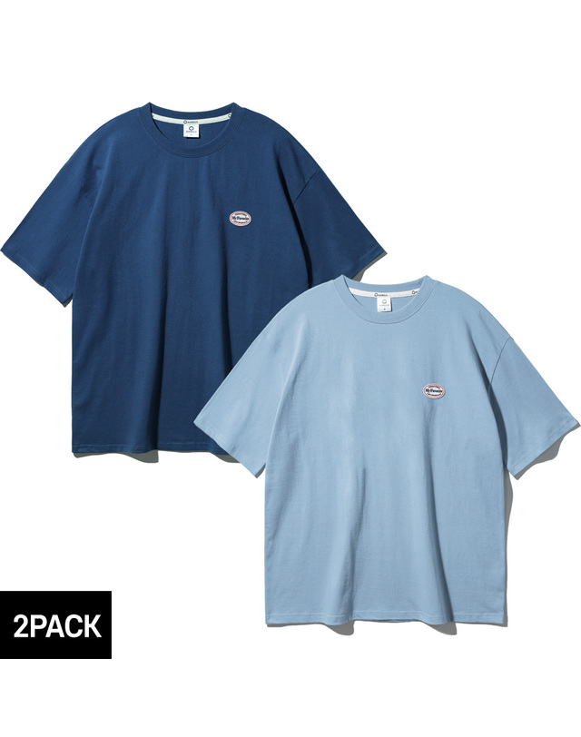 앨빈클로 [2PACK] 앨빈클로 WAPPEN 오버핏 반팔티 2종 패키지 착용컷