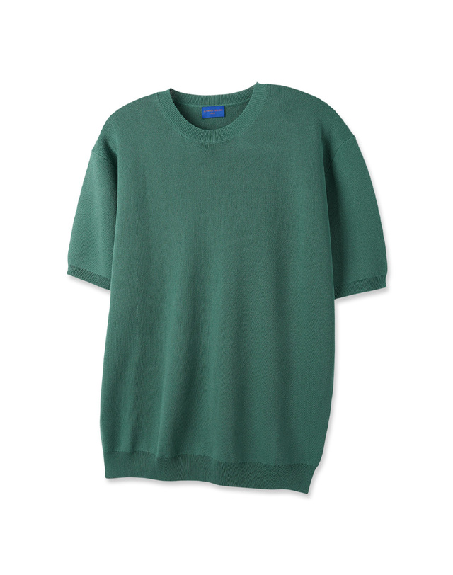 앨빈클로 [DE LUXE] 앨빈클로 쿨 워셔블 데일리 라운드 하프 니트 DLX1210 (6 COLOR) 착용컷