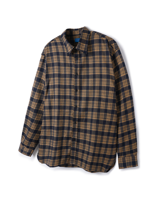 앨빈클로 [DE LUXE] 앨빈클로 플레이드 오버핏 포켓 체크 셔츠 DLX1282 (4 COLOR) 착용컷