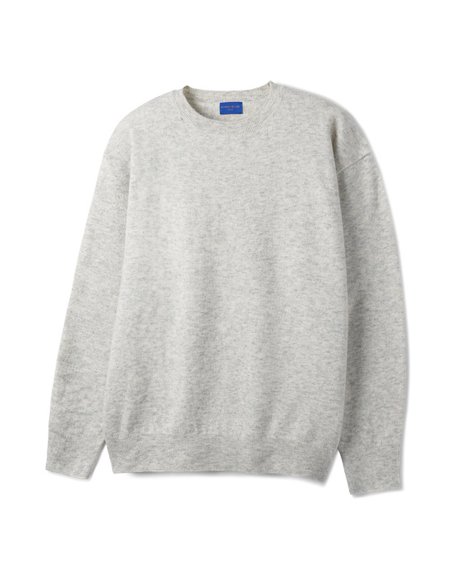 앨빈클로 [DE LUXE] 앨빈클로 데일리 베이직 라운드 니트 DLX1507 (9 COLOR) 착용컷