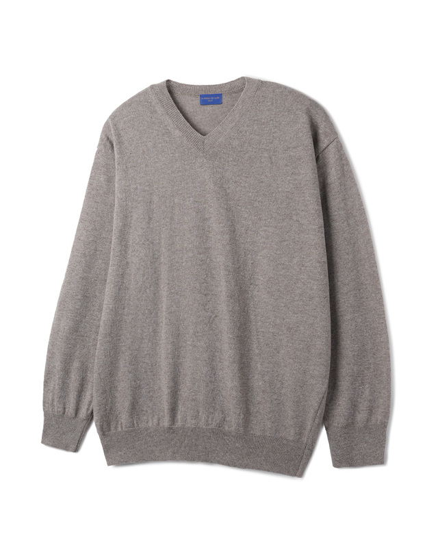 앨빈클로 [DE LUXE] 앨빈클로 데일리 재니스 브이넥 니트 DLX1512 (4 COLOR) 착용컷