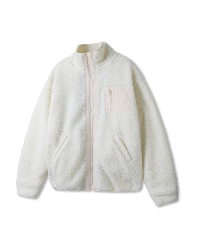 앨빈클로 앨빈클로 헤비 웜양털 하이넥 집업 DLX1273 (3 COLOR) 착용컷