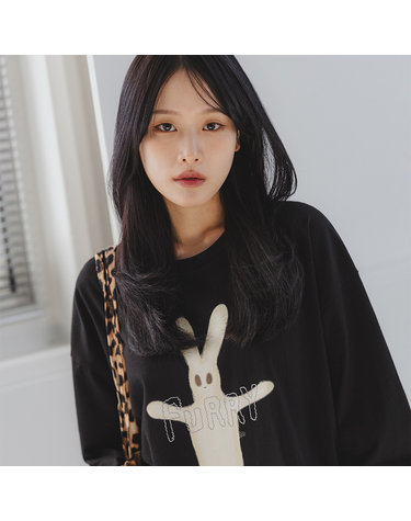앨빈클로 래빗 오버핏 긴팔티 AVT379 (2 COLOR)