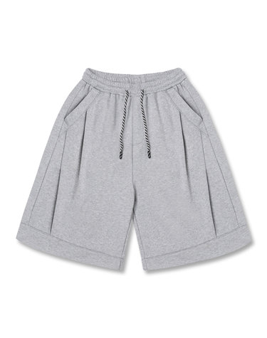 앨빈클로 스트링 포인트 투턱 버뮤다 스웨트 팬츠 DLX2941 (2 COLOR)
