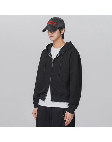 앨빈클로 베이직 크롭 투웨이 후드집업 AZH310 (2 COLOR)