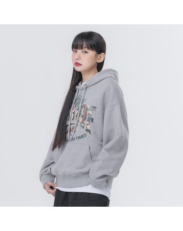 앨빈클로 CAMO POSITIVE 오버핏 후드티 AVH282 (2 COLOR)