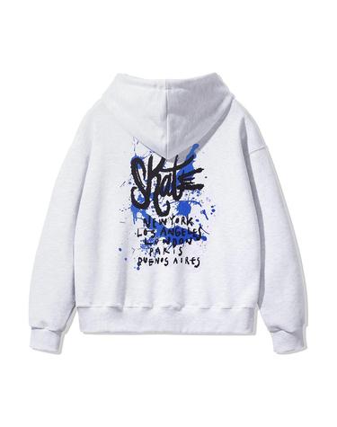 [기모추가] 앨빈클로 SKATE 오버핏 후드티 AVH270 (3 COLOR)
