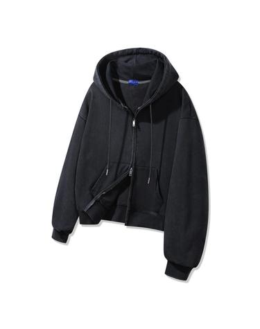앨빈클로 피그먼트 크롭 후드집업 DLX2973 (3 COLOR)