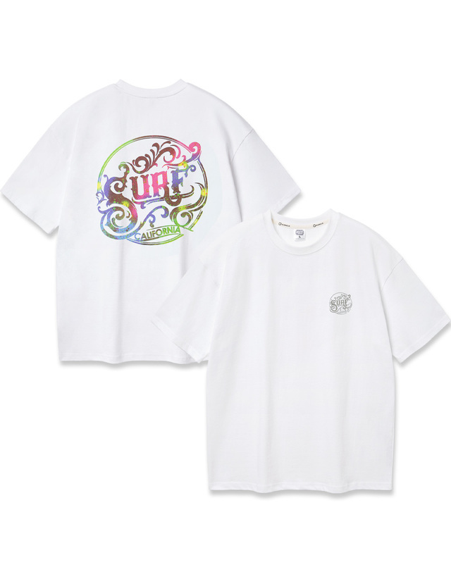 앨빈클로 앨빈클로 SURF 오버핏 반팔티 AST4743 (2 COLOR) 착용컷