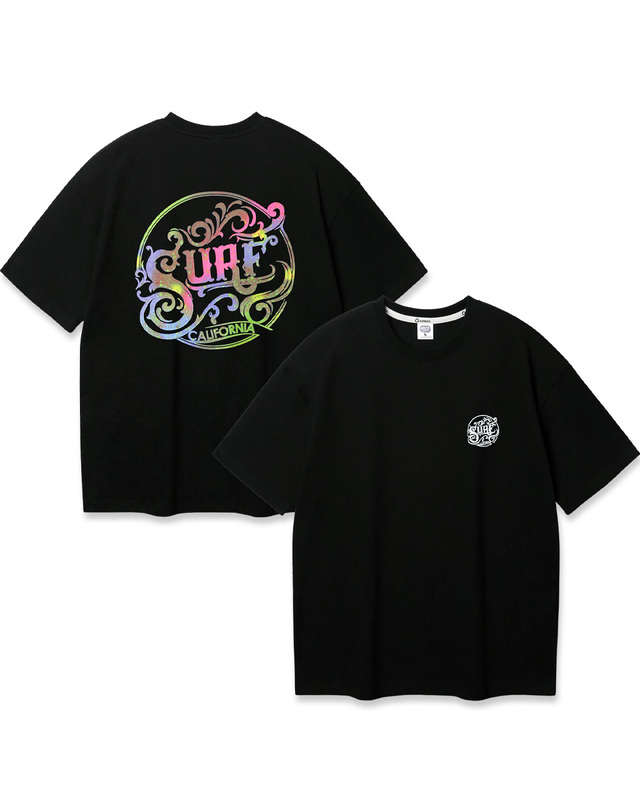 앨빈클로 앨빈클로 SURF 오버핏 반팔티 AST4743 (2 COLOR) 착용컷