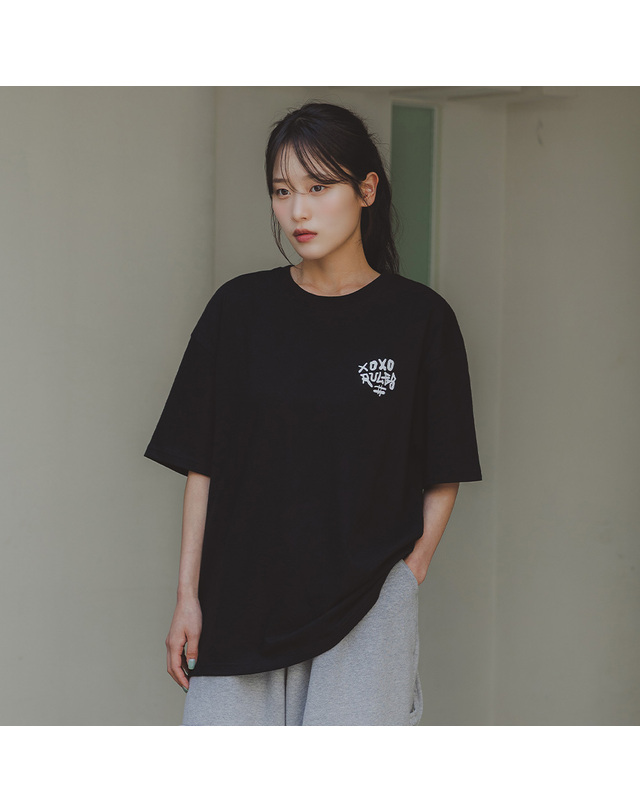 앨빈클로 앨빈클로 KARMA 오버핏 반팔티 AST4788 (2 COLOR) 착용컷