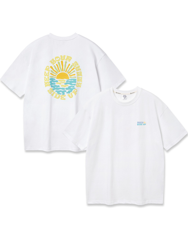 앨빈클로 앨빈클로 SUNNY SIDE UP 오버핏 반팔티 AST4779 (3 COLOR) 착용컷