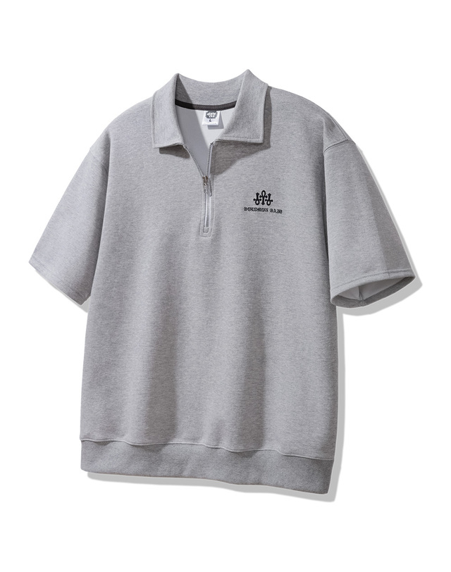 앨빈클로 앨빈클로 솔로몬 카라 반집업 반팔티 AST4824 (2 COLOR) 착용컷