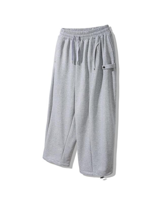 앨빈클로 앨빈클로 사이드 스냅 버튼 스트링 벌룬 스웨트 팬츠 DLX2520 (3 COLOR) 착용컷