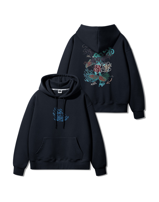 앨빈클로 앨빈클로 GRAFFITI 오버핏 후드티 AVH276 (2 COLOR) 착용컷