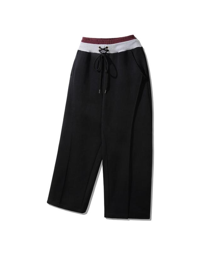 앨빈클로 앨빈클로 스트링 포인트 컬러 밴딩 스웨트 팬츠 DLX2983 (2 COLOR) 착용컷