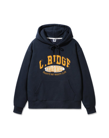 [기모] 앨빈클로 C RIDGE 패치 오버핏 후드티 AVH691 (3 COLOR)