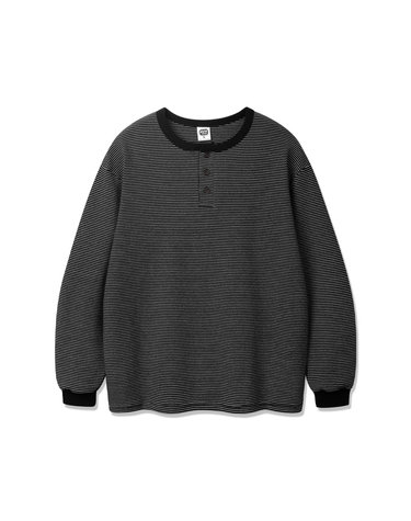 앨빈클로 피치 스트라이프 라운드 긴팔티 AVT952 (3COLOR)