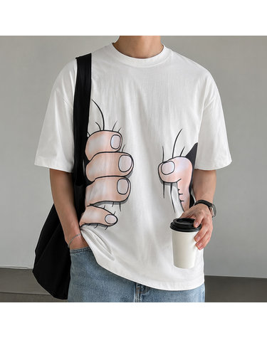 앨빈클로 허리가 얇아보이는 손가락 반팔티 AST3643 (1COLOR)