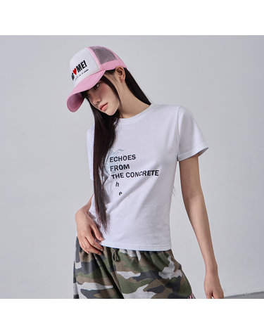 [우먼] 앨빈클로 CONCRETE 세미크롭 반팔티 AST3701 (3COLOR)