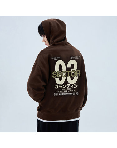 앨빈클로 코드 넘버 그래픽 후드티 AVH719 (3COLOR)