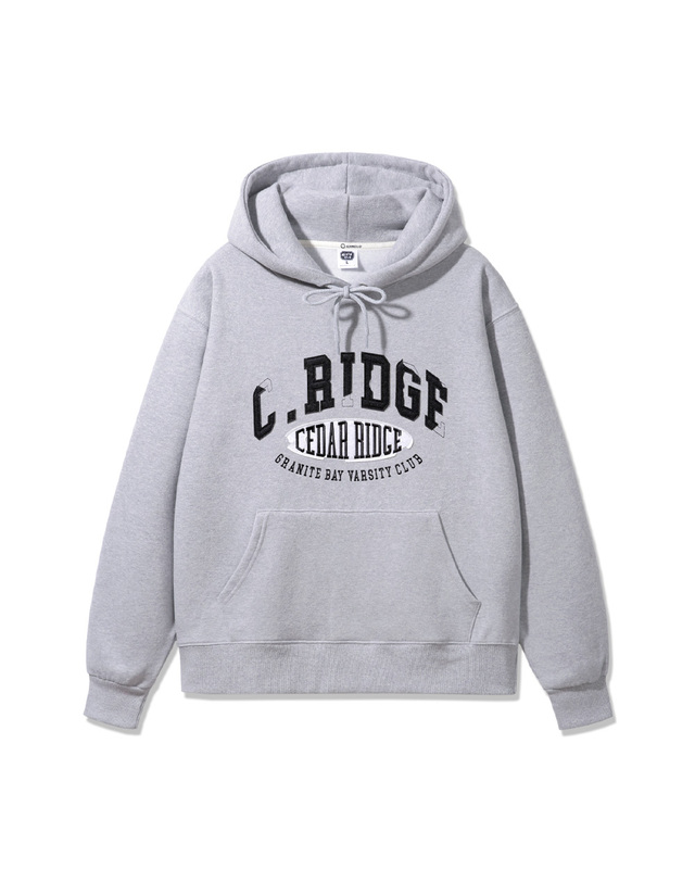 앨빈클로 [기모] 앨빈클로 C RIDGE 패치 오버핏 후드티 AVH691 (3 COLOR) 착용컷