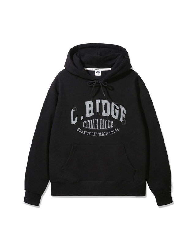 앨빈클로 [기모] 앨빈클로 C RIDGE 패치 오버핏 후드티 AVH691 (3 COLOR) 착용컷
