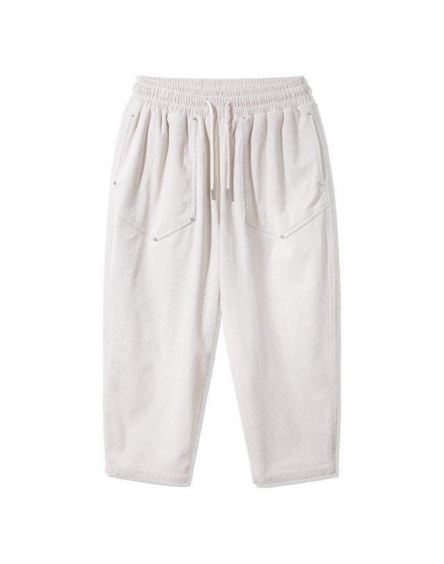 앨빈클로 앨빈클로 리벳 포인트 벌룬핏 코듀로이 밴딩 팬츠 DLX2954 (3 COLOR) 착용컷