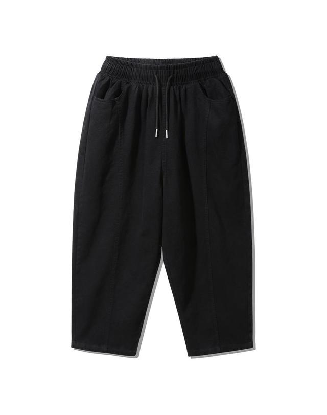 앨빈클로 앨빈클로 데일리 코튼 슬릿 벌룬핏 밴딩 팬츠 DLX2960 (3 COLOR) 착용컷