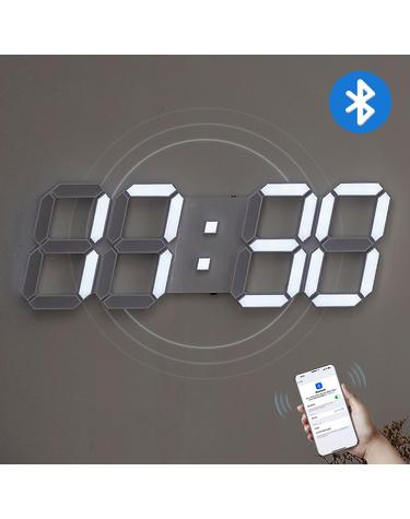 국산 플라이토 블루투스 3D LED 벽시계 38cm / 포토사은품