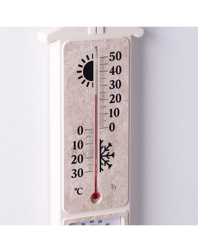 플라이토 국산 플라이토 힐링홈 아날로그 온습도계 34cm 착용컷