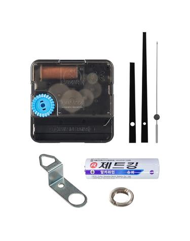플라이토 DIY 벽시계 무소음 무브먼트 부속품 세트 바늘 커버 포함