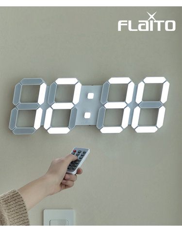 플라이토 인테리어 LED 벽시계 38cm 시즌5 퓨어