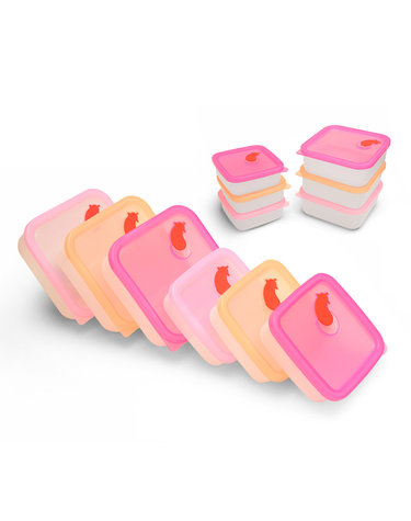 국산 플라이토 실리콘 전자렌지 냉동밥 밀폐용기 밥팩 2size