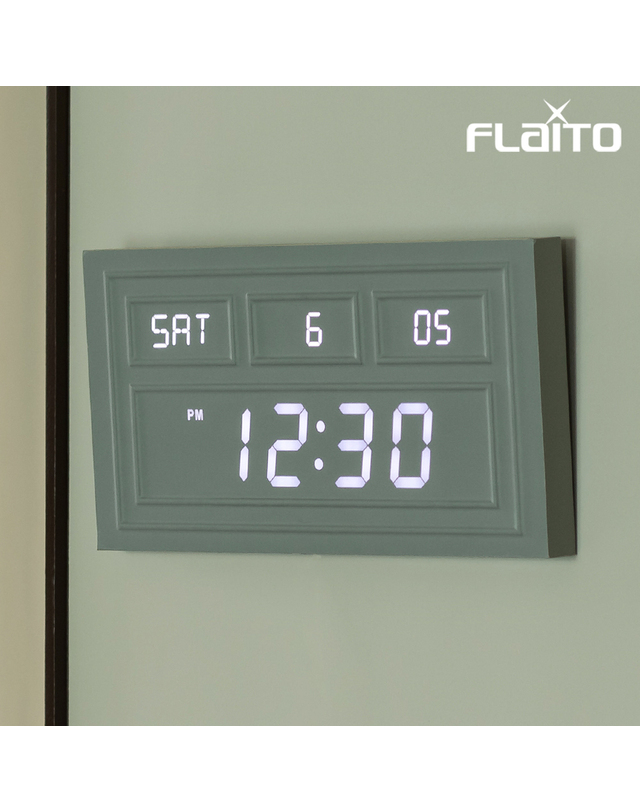 플라이토 플라이토 웨인스코팅 우드 인테리어 LED 벽시계 38cm / 포토사은품 착용컷