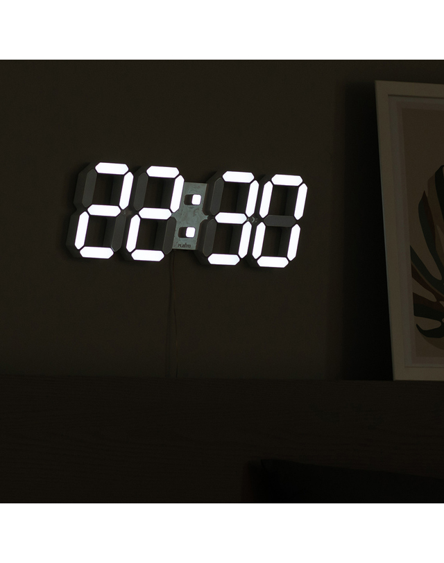 플라이토 플라이토 와이파이 인테리어 3D LED 벽시계 38cm 퓨어 / 포토사은품 착용컷