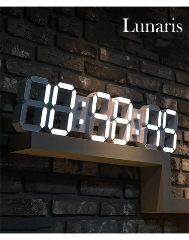 루나리스 GPS 전파수신 인테리어 대형 LED 벽시계 90cm