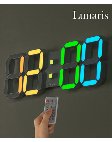 국산 루나리스 인테리어 LED 벽시계 38cm 레인보우 / 포토사은품