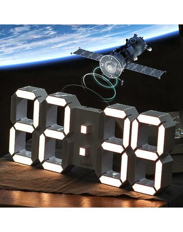 국산 루나리스 위성 GPS 수신 인테리어 LED 벽시계 38cm 듀얼전구 / 포토사은품
