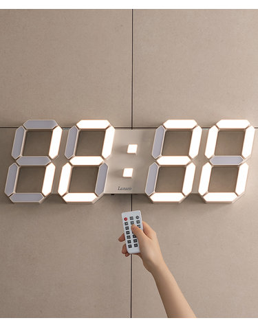 국산 루나리스 그랑데 GPS 위성 수신 대형 인테리어 LED 벽시계 54cm