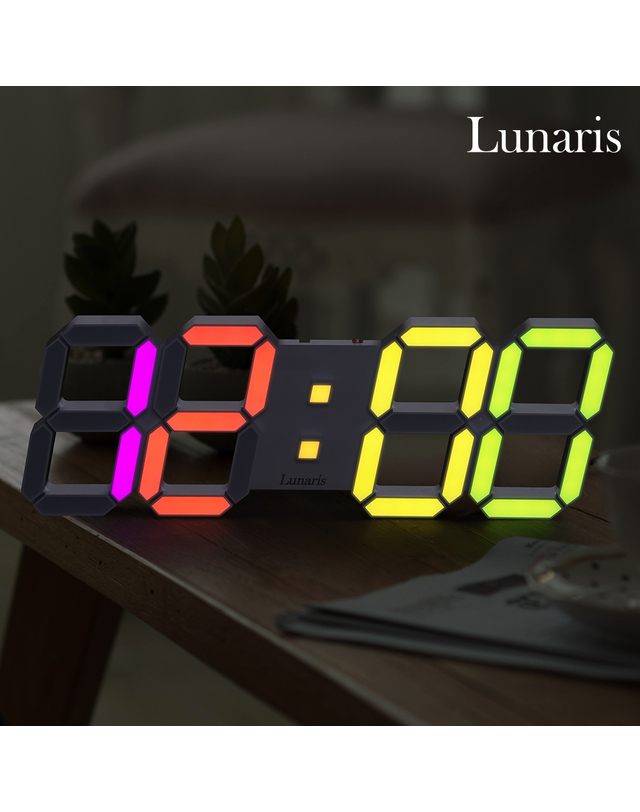 루나리스 국산 루나리스 인테리어 LED 벽시계 38cm 레인보우 / 포토사은품 착용컷