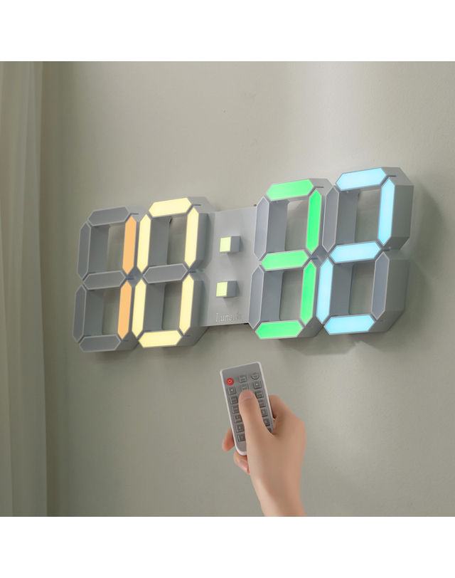 루나리스 국산 루나리스 인테리어 LED 벽시계 38cm 레인보우 / 포토사은품 착용컷