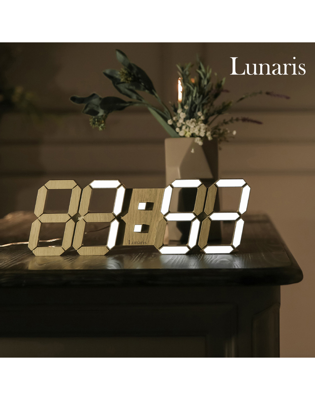 루나리스 국산 루나리스 인테리어 LED 벽시계 38cm 우드 / 포토사은품 착용컷