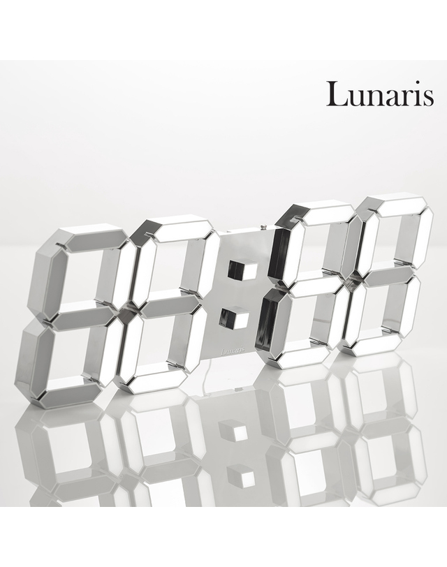 루나리스 국산 루나리스 인테리어 LED 벽시계 38cm 크롬실버 / 포토사은품 착용컷