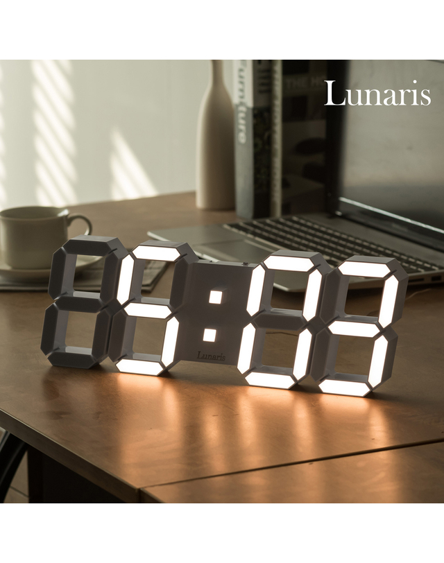 루나리스 국산 루나리스 위성 GPS 수신 인테리어 LED 벽시계 38cm / 포토사은품 착용컷