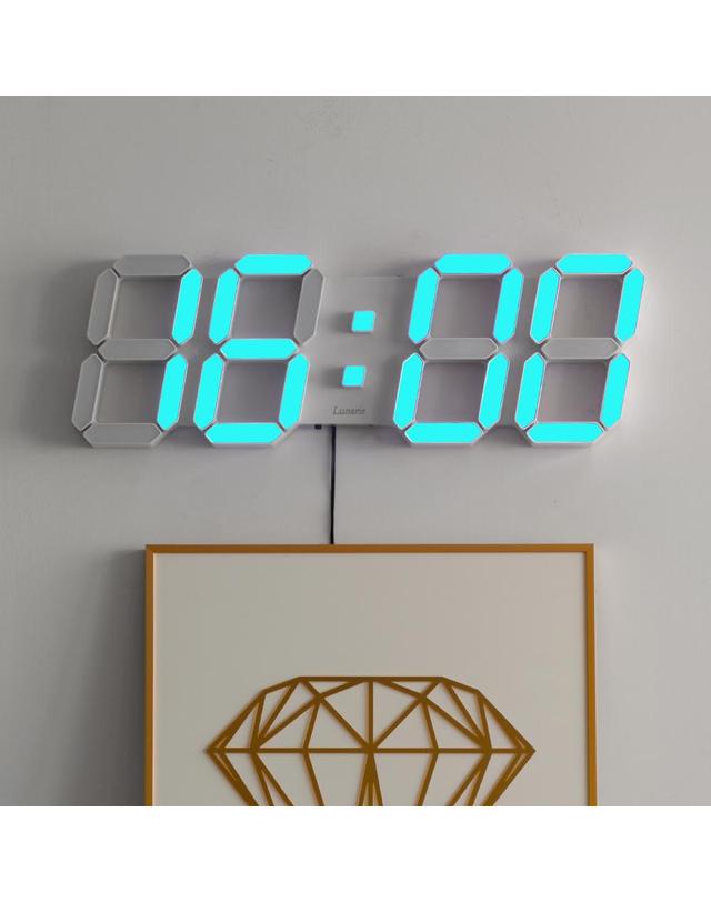 루나리스 국산 루나리스 오로라 GPS 수신 LED 벽시계 54cm / 포토사은품 착용컷